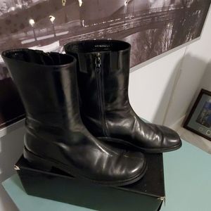 Men's Donald J Pliner 100% Black Leather 11M boots